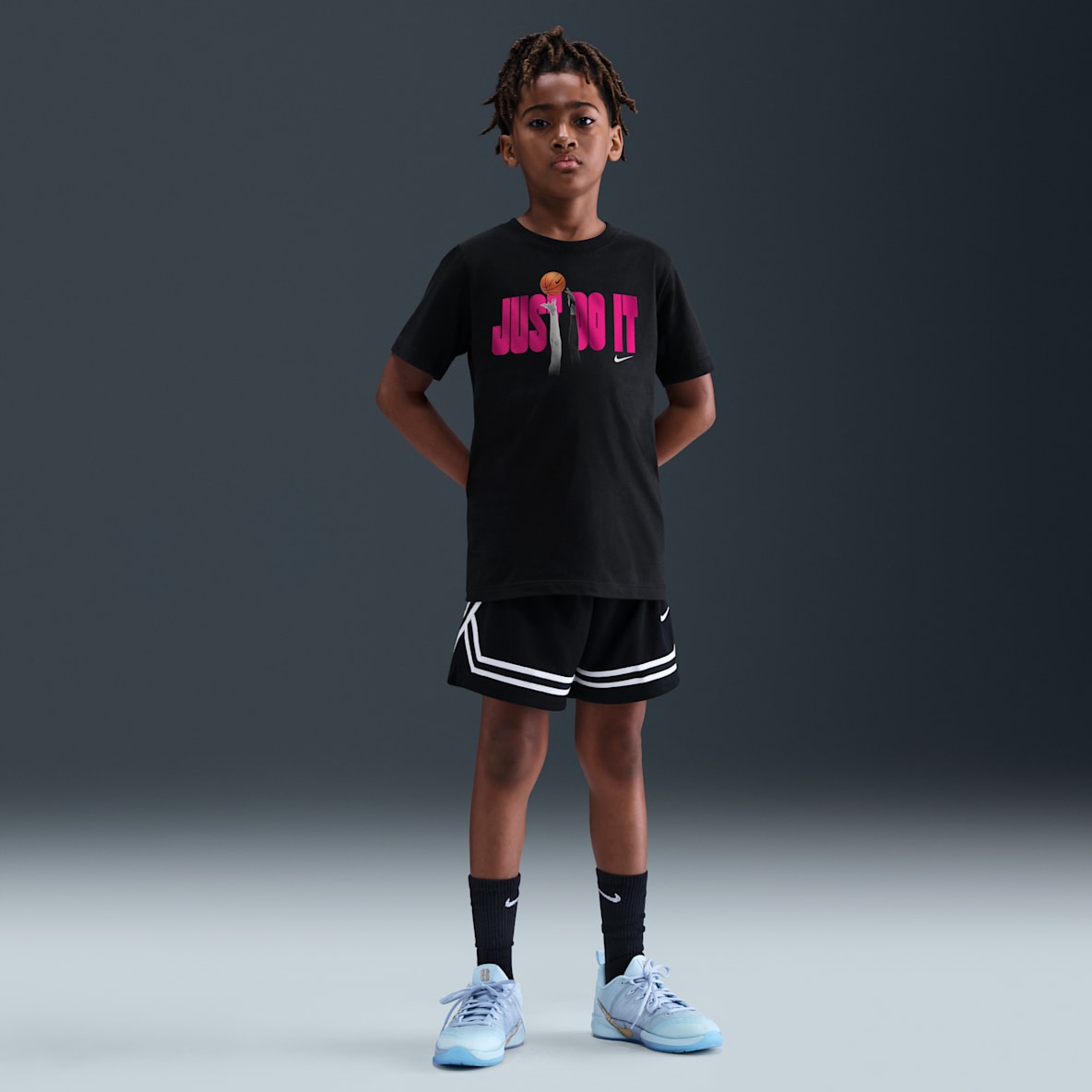 Just Do It: Nike Básquetbol Just Do It: Nike Básquetbol Playera para niños talla grande