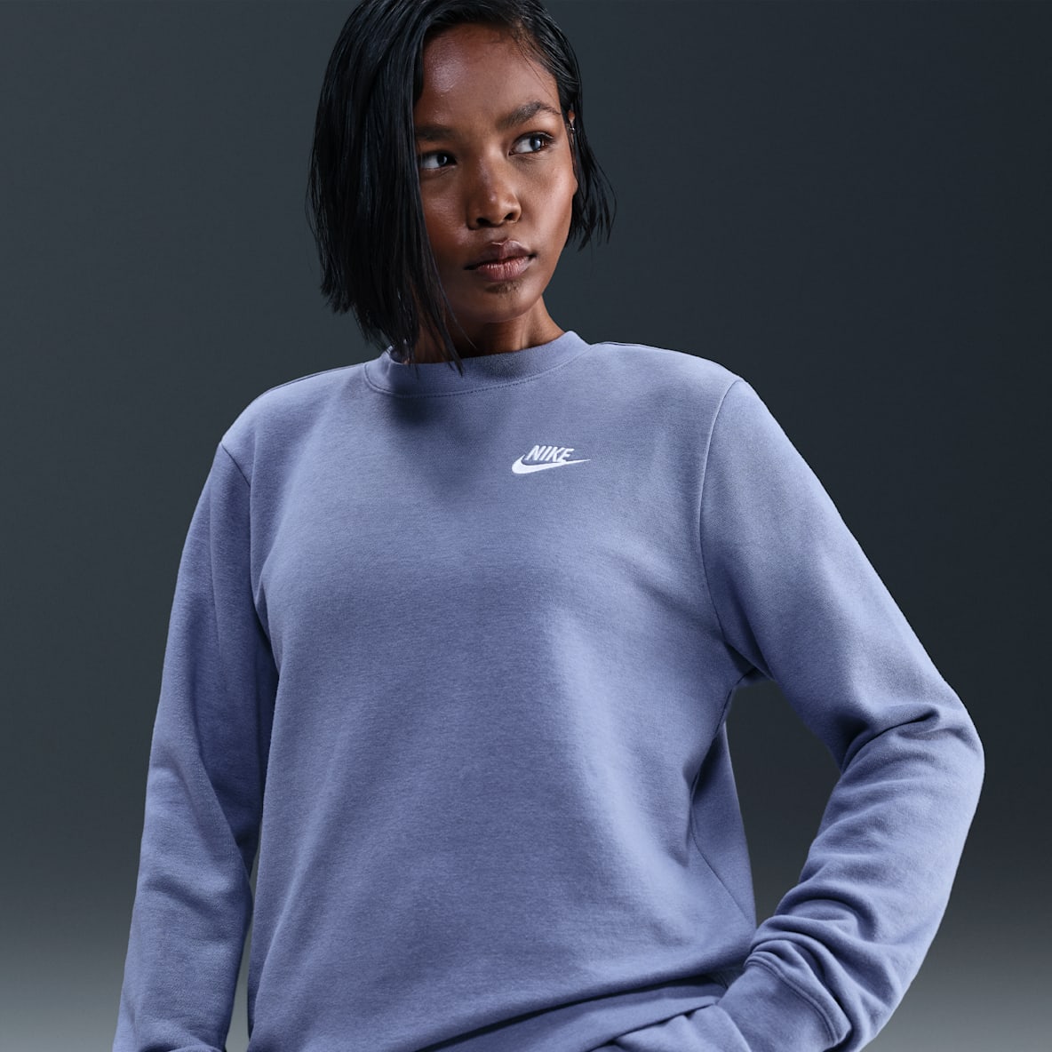 Nike Sportswear Club Fleece Sudadera con cuello redondo para mujer