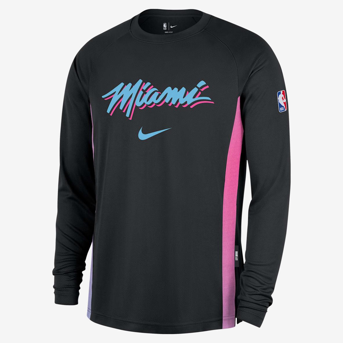 Miami Heat City Edition Men's Men's Nike Dri-FIT Long-Sleeve Top