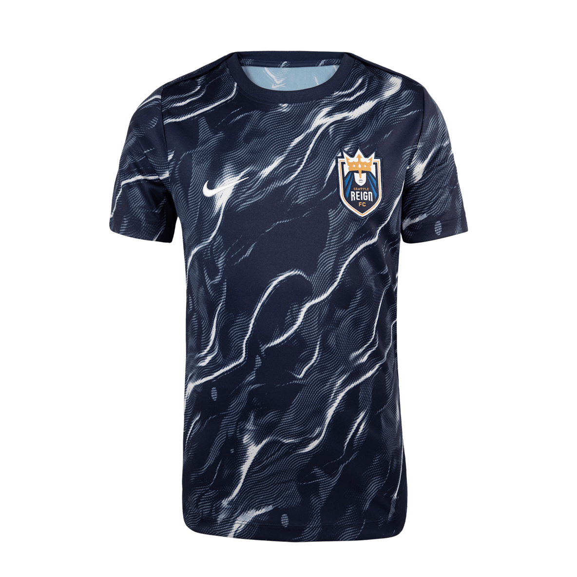 Seattle Reign 2025 Seattle Reign 2025 Big Kids' Nike NWSL Short-Sleeve Pre-Match Top