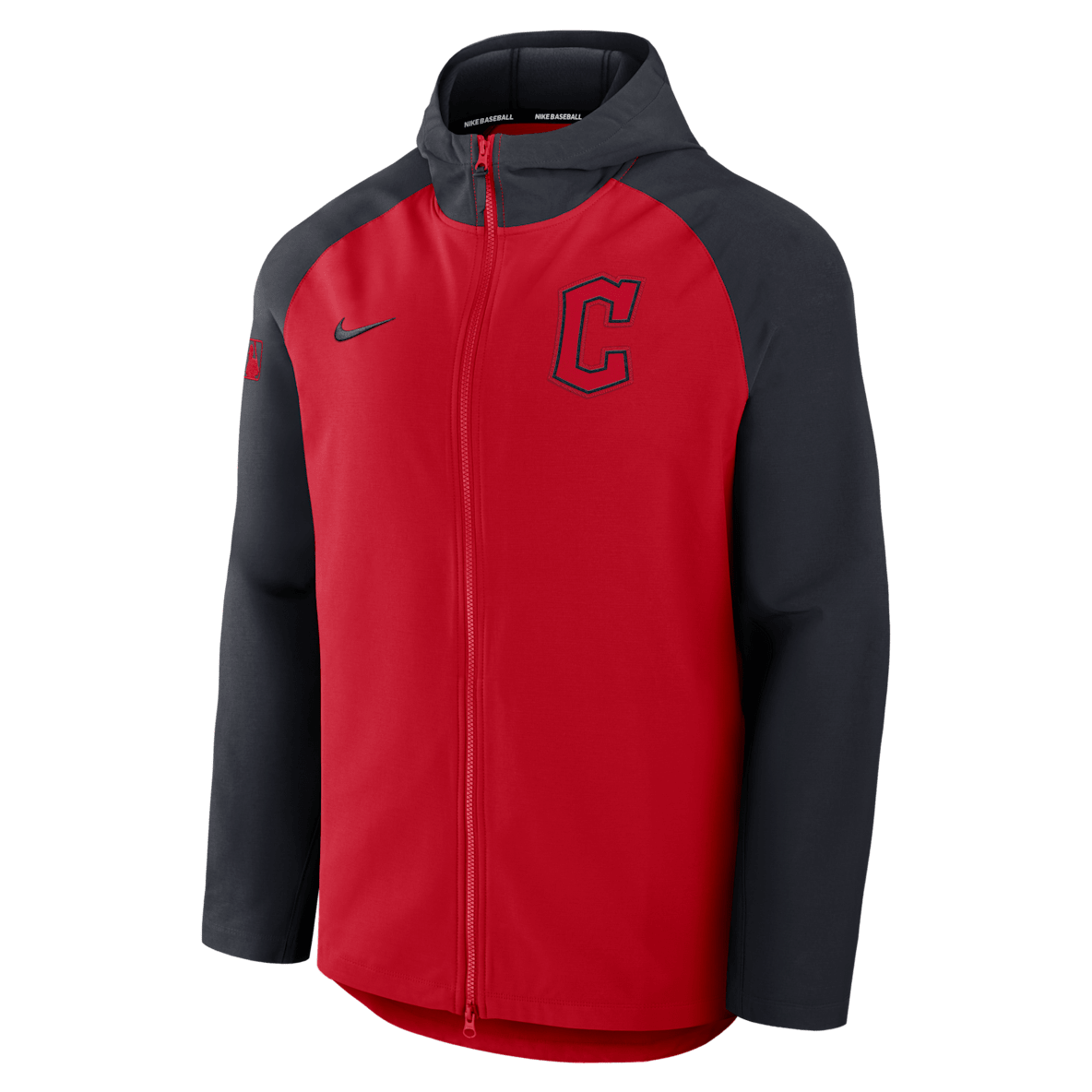 Cleveland Guardians Authentic Collection Cleveland Guardians Authentic Collection Chamarra Nike Therma de la MLB de cierre completo para hombre
