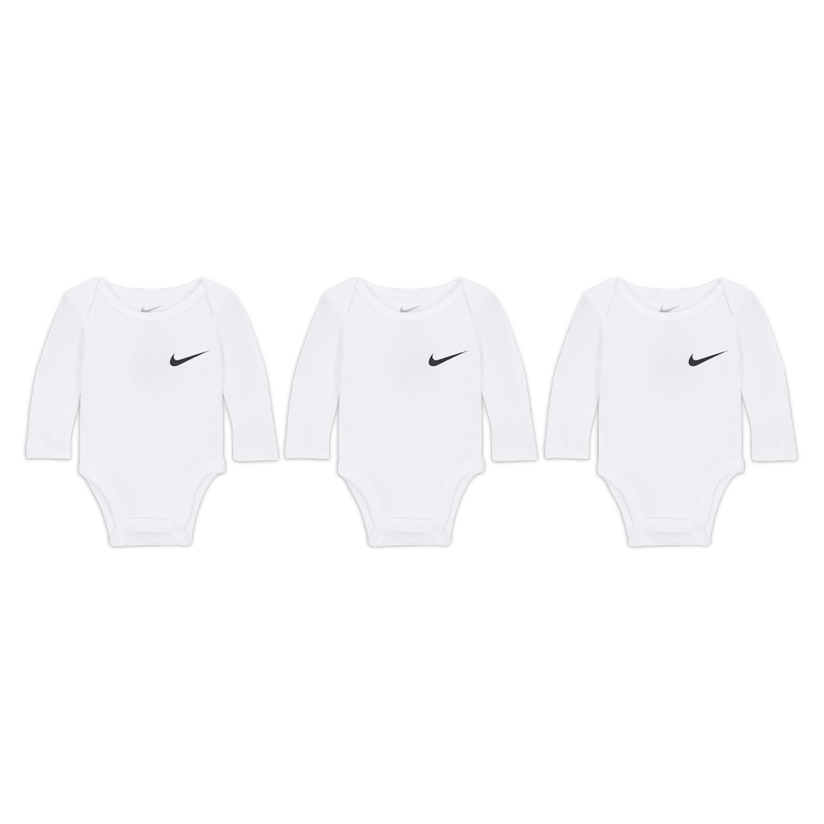 Nike Essentials Nike Essentials Baby (0-9M) 3-Pack Long Sleeve Bodysuits