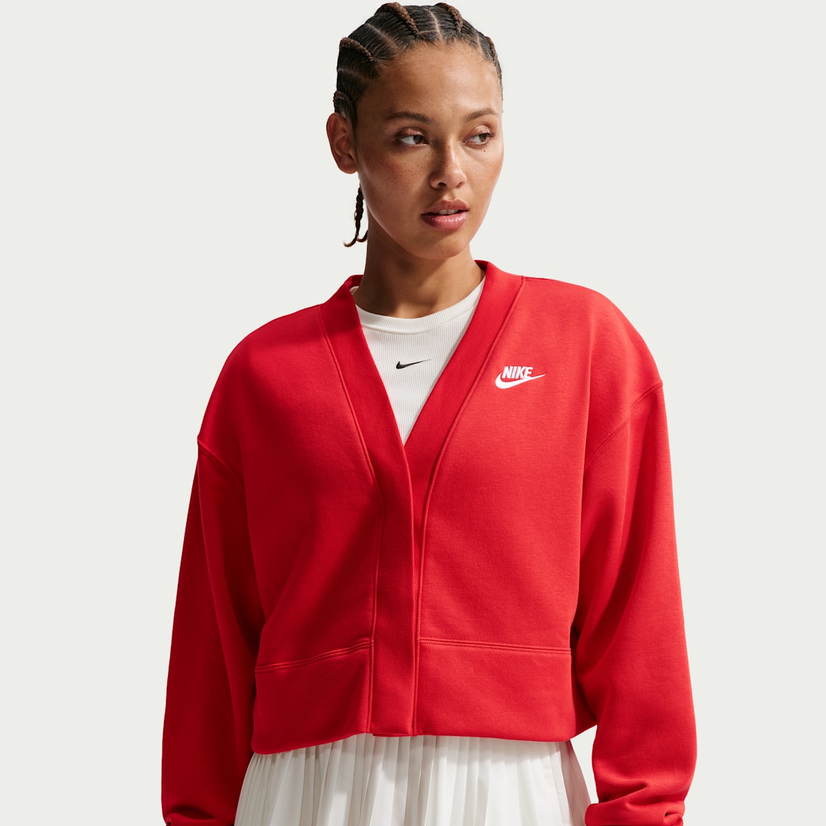 Nike Sportswear Club Fleece Cárdigan holgado para mujer