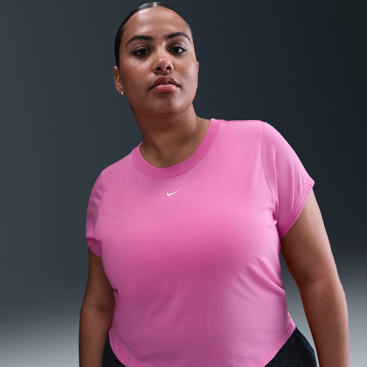 Nike Sportswear Chill Knit Nike Sportswear Chill Knit Women's Cropped T-Shirt (Plus Size)