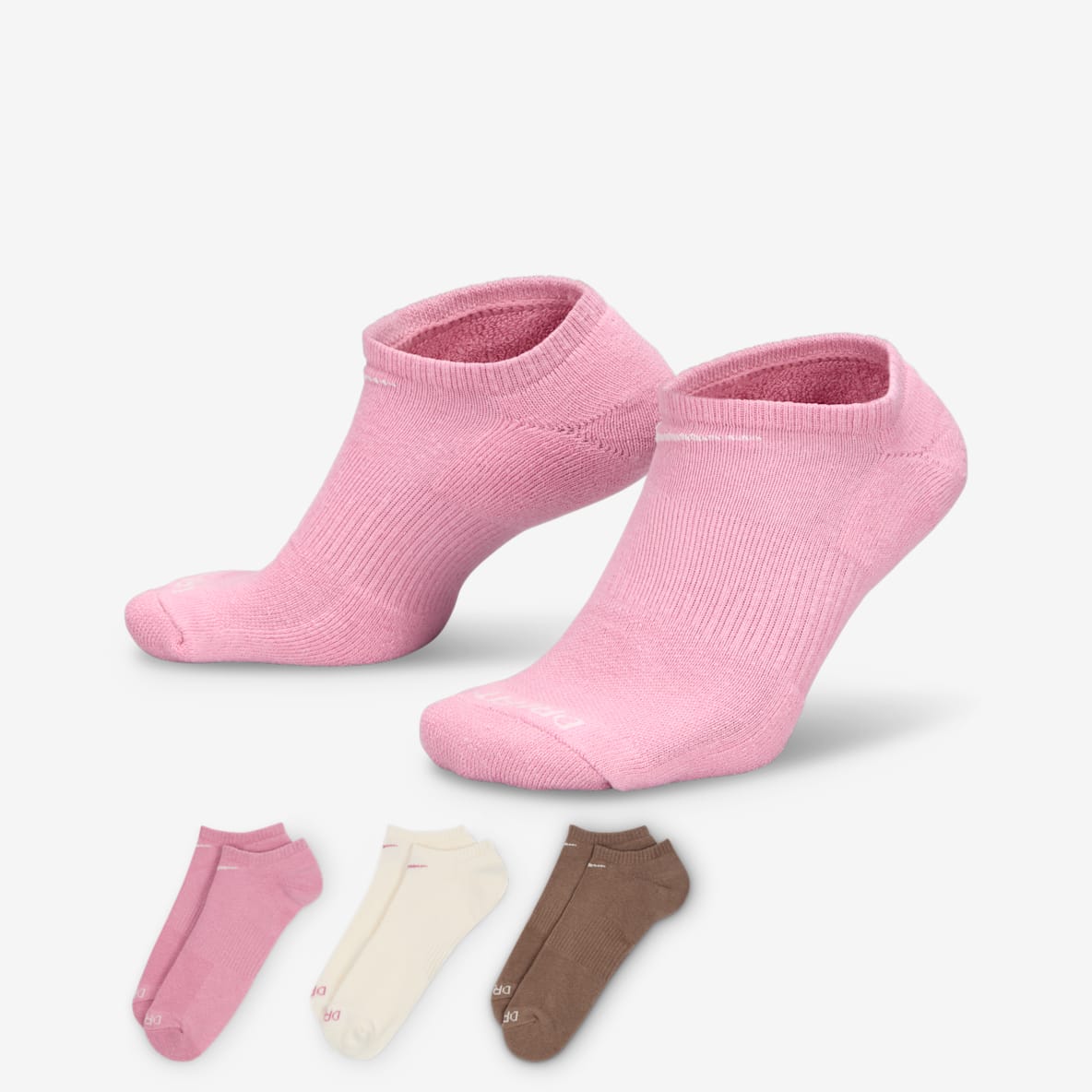 Nike Everyday Plus Cushion Nike Everyday Plus Cushion Calcetines invisibles de entrenamiento (3 pares)