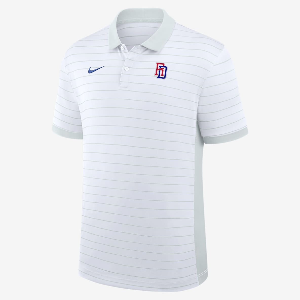 Dominican Republic National Baseball Team 2026 World Baseball Classic Striped Victory Men's Nike Dri-FIT Polo