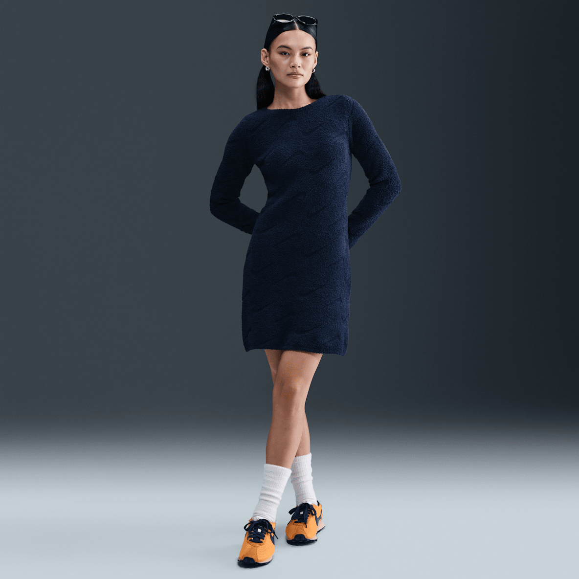 Nike Sportswear Phoenix Cozy Bouclé Nike Sportswear Phoenix Cozy Bouclé Women's Slim Knit Dress