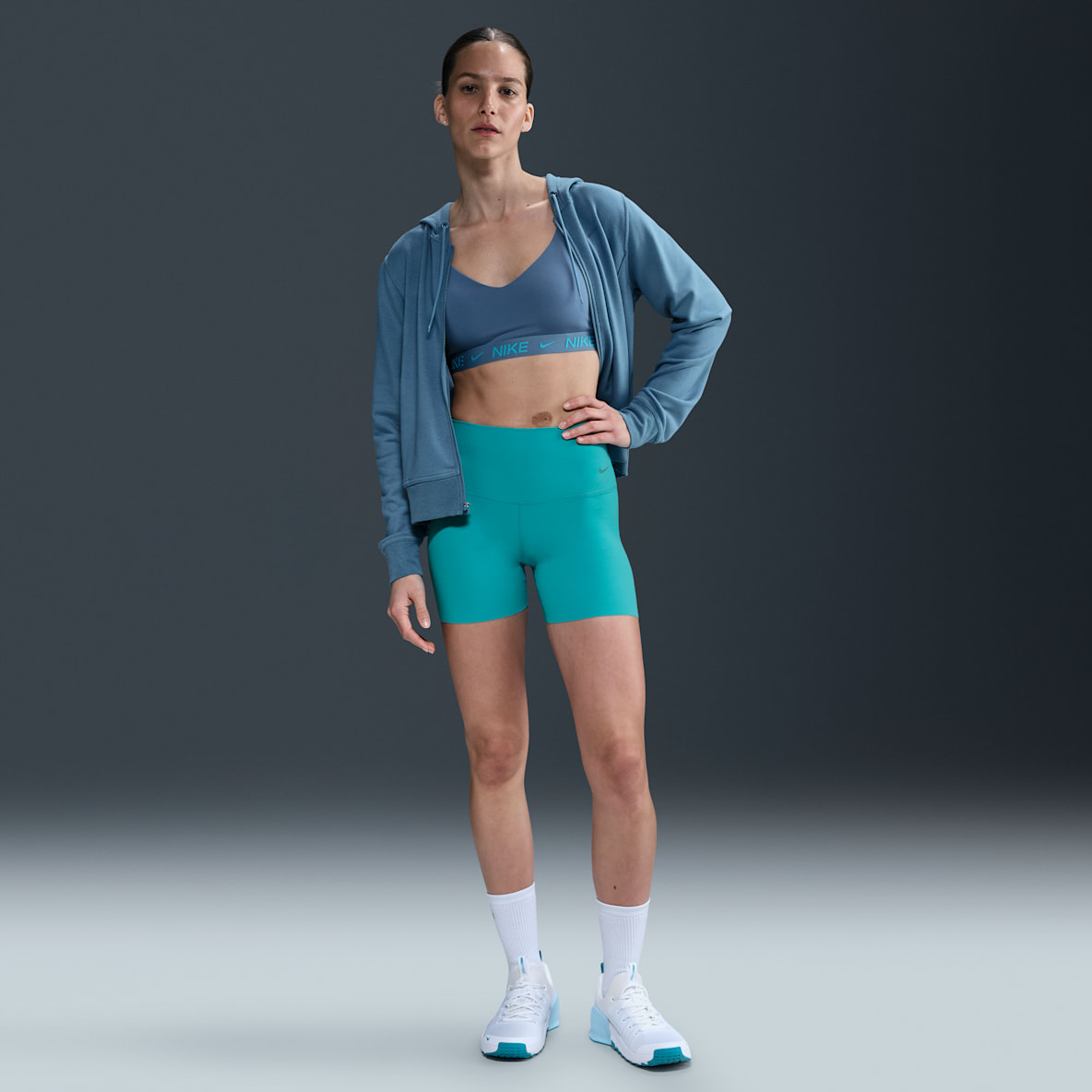 Nike Zenvy Nike Zenvy Shorts de ciclismo de tiro alto de 13 cm para mujer