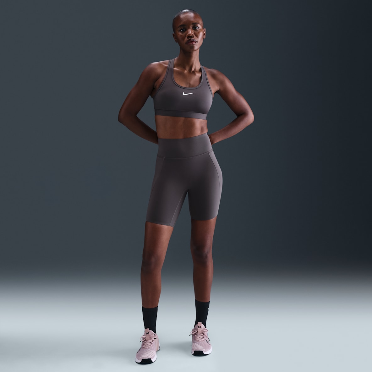 Nike Universa Nike Universa Women's High-Waisted 20.5cm (approx.) Biker Shorts with No Front Seam