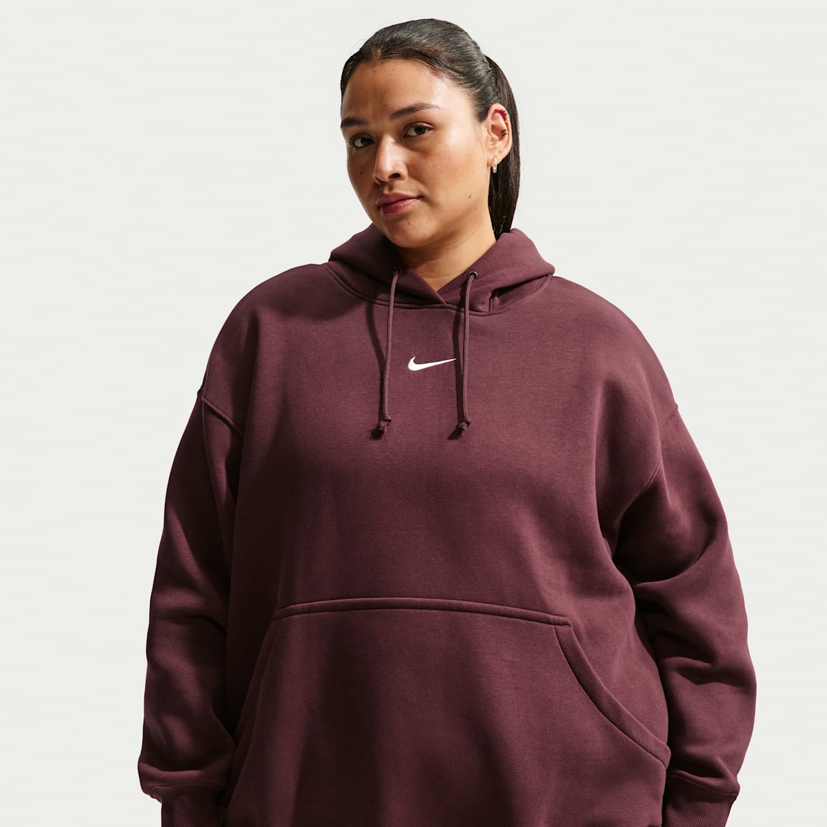 Nike Sportswear Phoenix Fleece Oversized pullover-hættetrøje til kvinder (plus size)