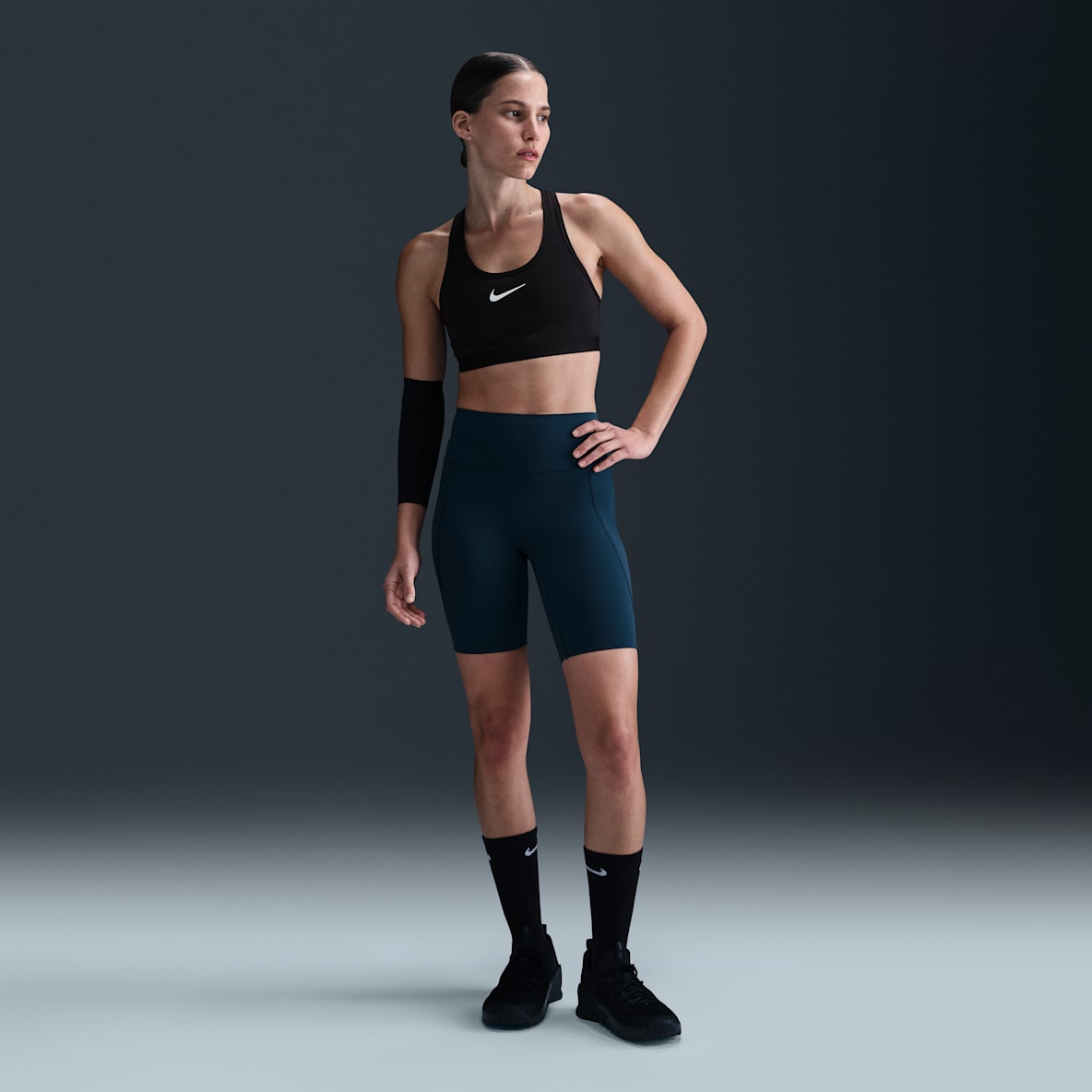 Nike Universa Nike Universa Women's High-Waisted 8" Biker Shorts with No Front Seam