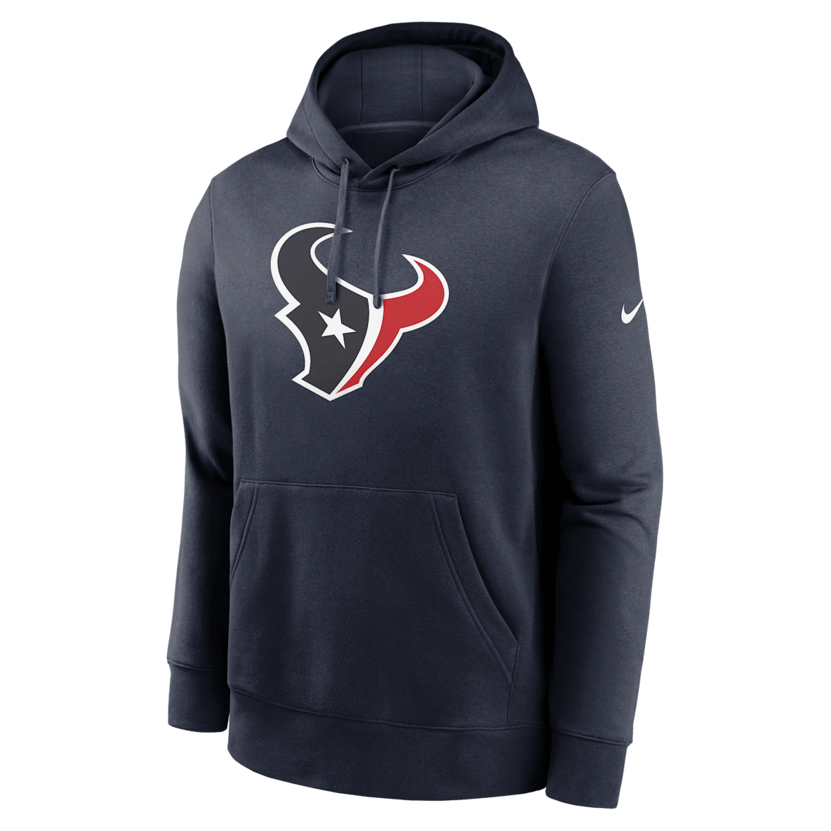 Houston Texans Rewind Club Logo Houston Texans Rewind Club Logo Sudadera con gorro sin cierre Nike de la NFL para hombre