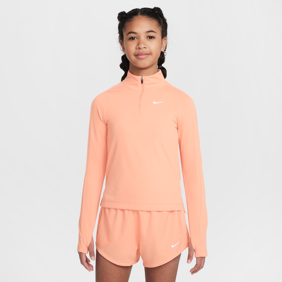 Nike Nike Girls' Dri-FIT Long-Sleeve 1/4-Zip Top