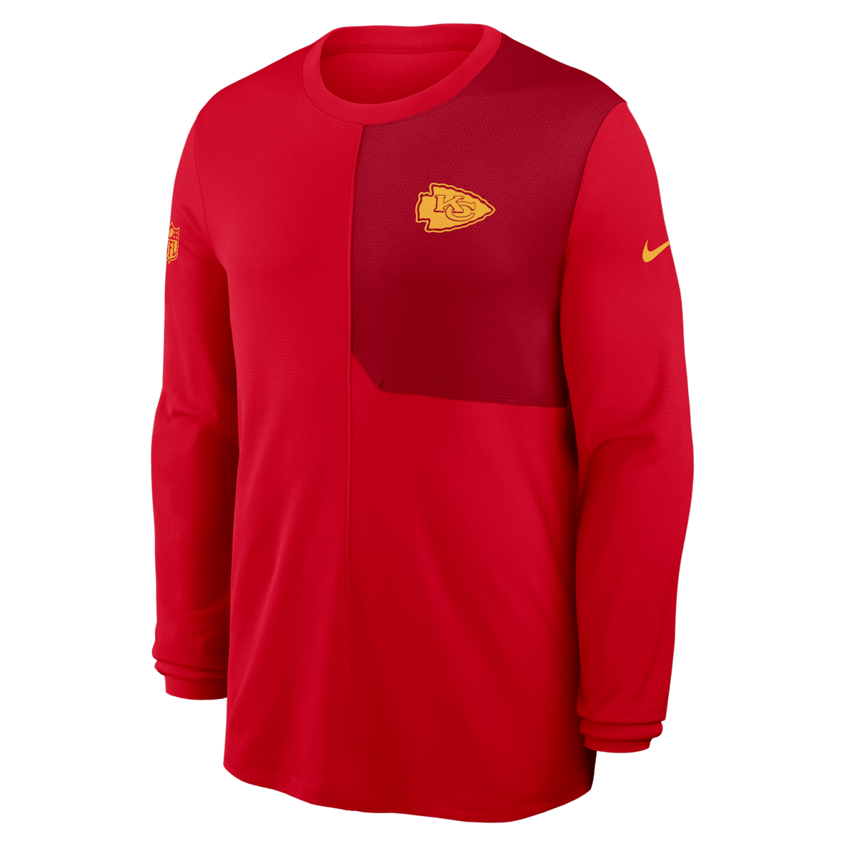 Kansas City Chiefs Sideline Coach Kansas City Chiefs Sideline Coach Men's Nike Dri-FIT NFL Long-Sleeve Top
