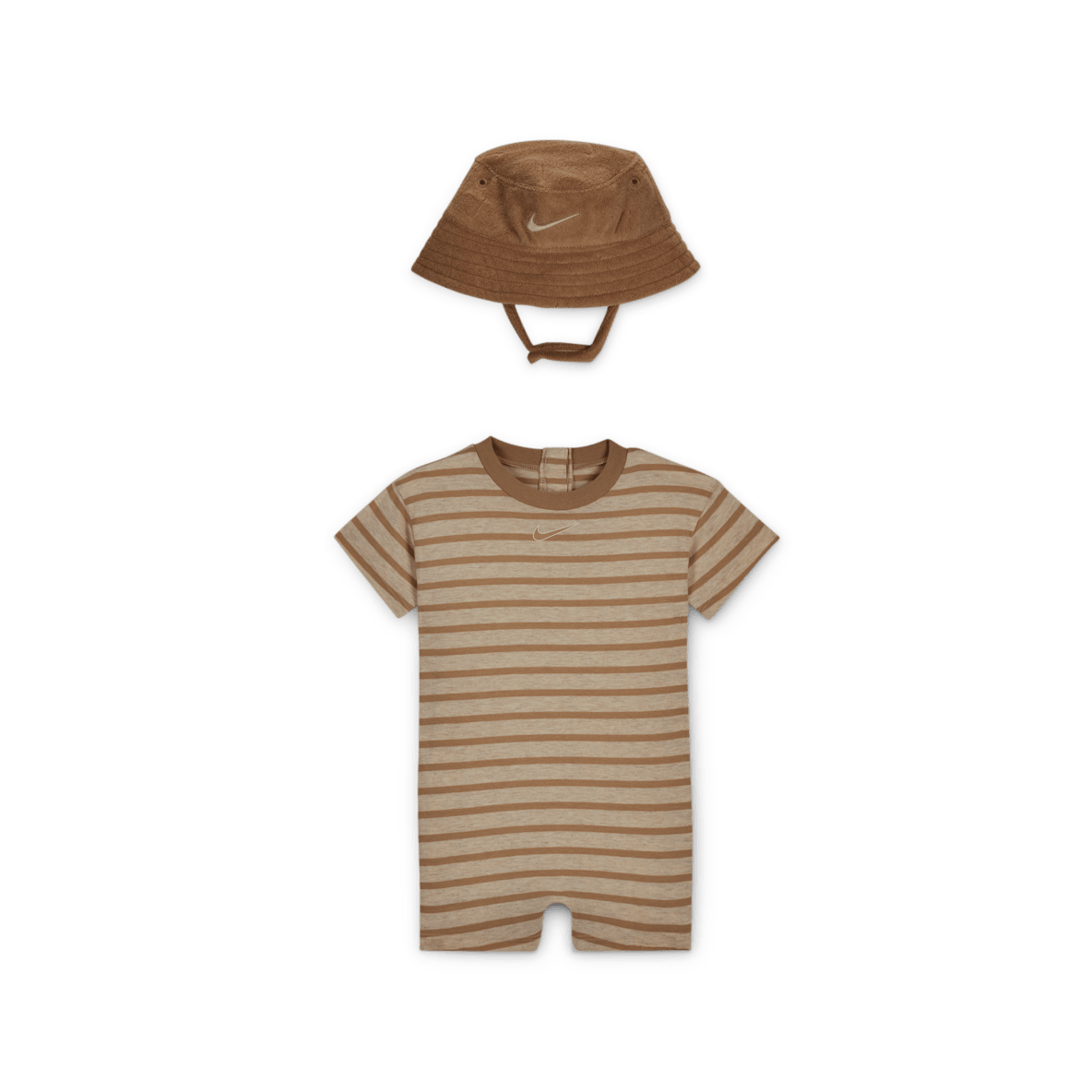 Nike Nike Baby Short Sleeve Romper with Bucket Hat