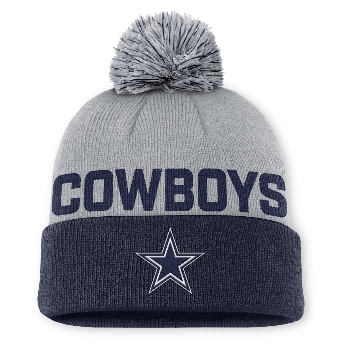 Dallas Cowboys Peak Dallas Cowboys Peak Men's Nike NFL Cuffed Pom Beanie
