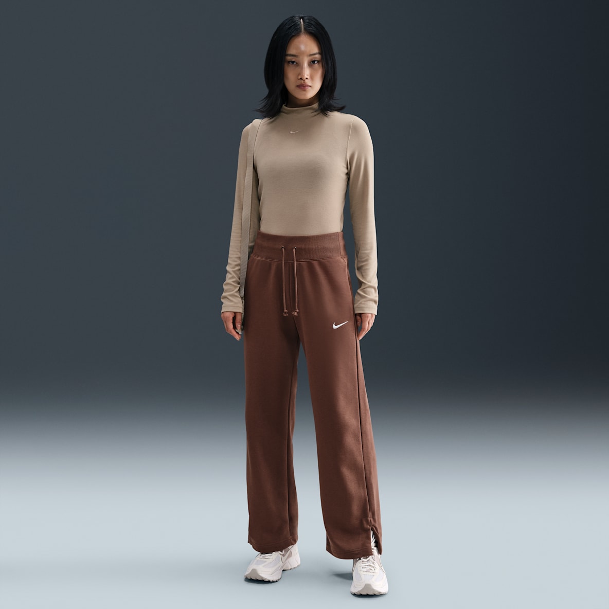 Nike Sportswear Phoenix Fleece Nike Sportswear Phoenix Fleece Women's High-Waisted Wide-Leg French Terry Tracksuit Bottoms