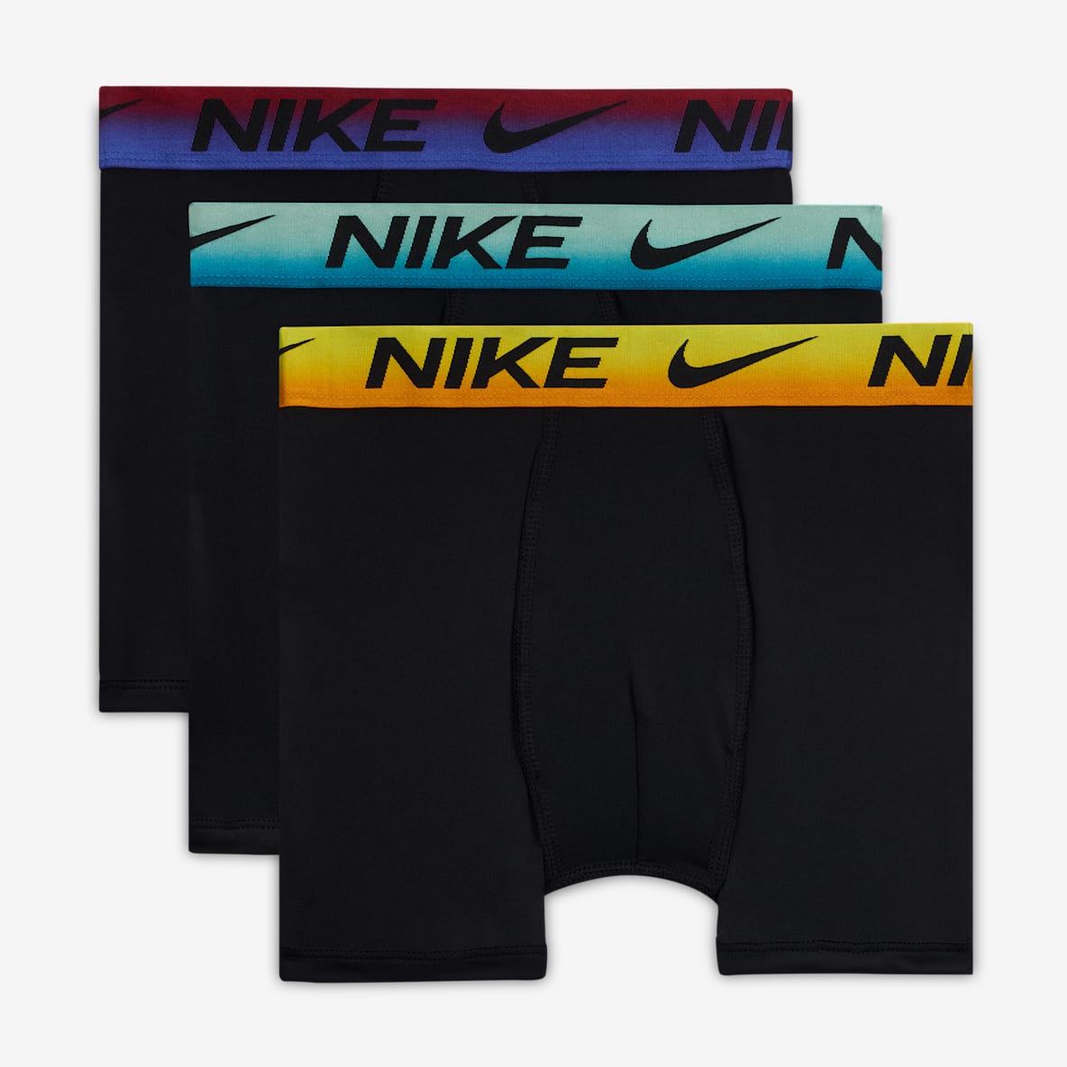 Nike Dri-FIT Ropa interior hasta la pretina para niños talla grande (paquete de 3)