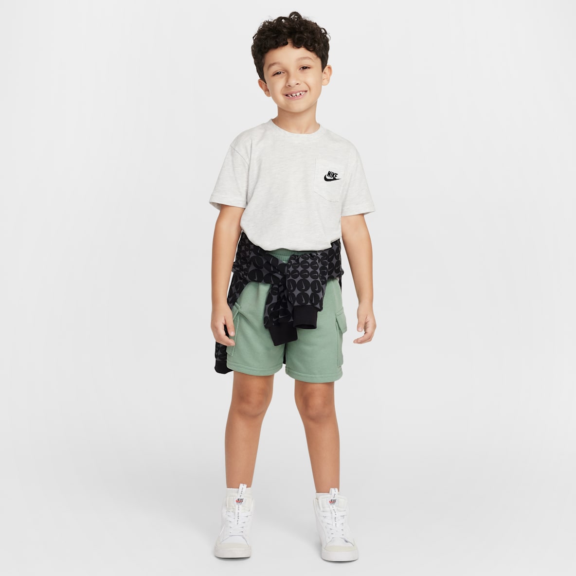 Nike Sportswear Nike Sportswear Little Kids' Pocket T-Shirt and French Terry Shorts Set