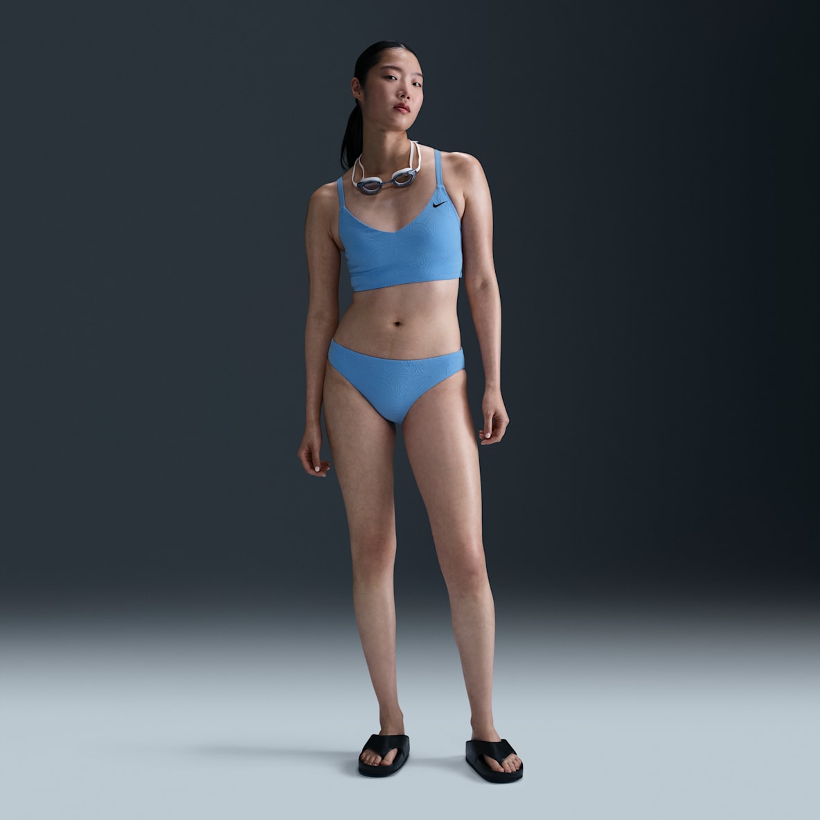 Nike Swim Water Texture Nike Swim Water Texture Women's Hipster Bikini Bottom