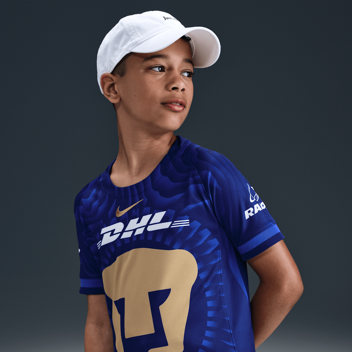 Pumas UNAM visitante 2025/26 Stadium Pumas UNAM visitante 2025/26 Stadium Jersey de fútbol Nike Dri-FIT Replica para niños talla grande