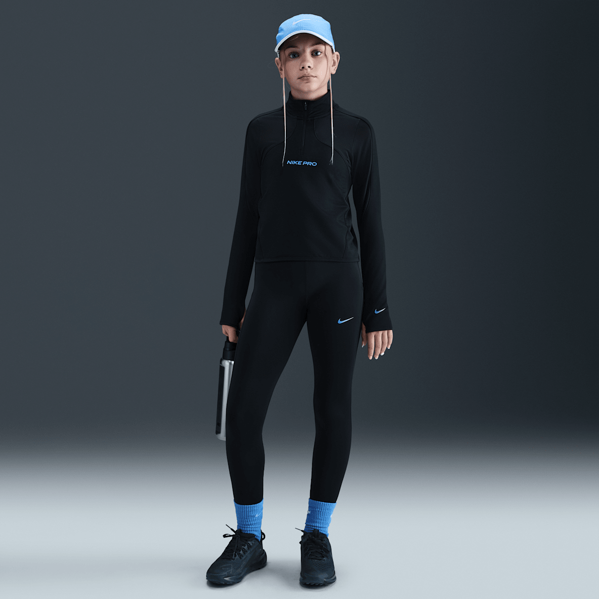 Nike Pro Nike Pro Older Kids' (Girls') Dri-FIT Leggings with Shine Accents