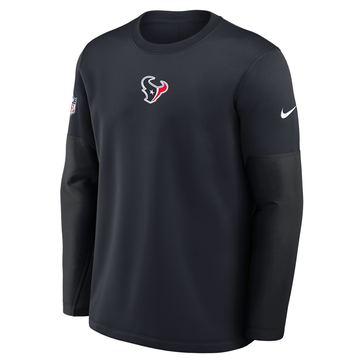 Houston Texans Scripted To Win Sideline Coach Houston Texans Scripted To Win Sideline Coach Men's Nike Therma-FIT NFL Long-Sleeve T-Shirt