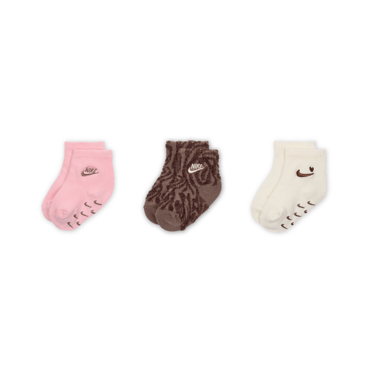 Nike Wild Warmth Nike Wild Warmth Calcetines de tela de canalé adherentes para bebé e infantil (3 pares)