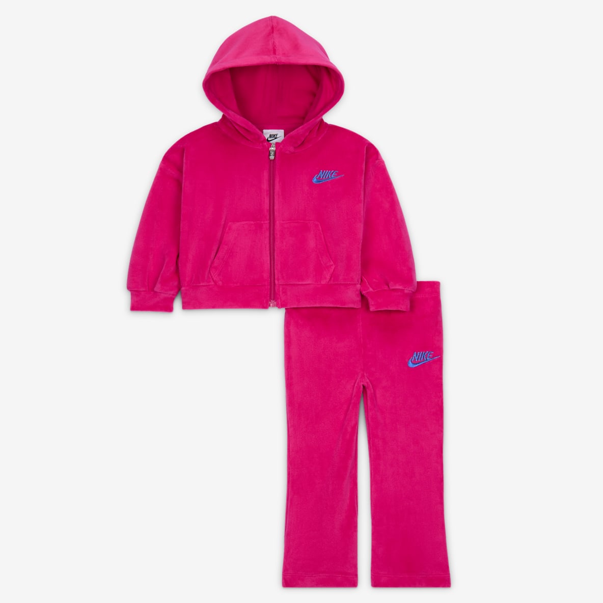 Nike Completo in 2 pezzi con leggings svasati in velour – Bebè (12-24 mesi)