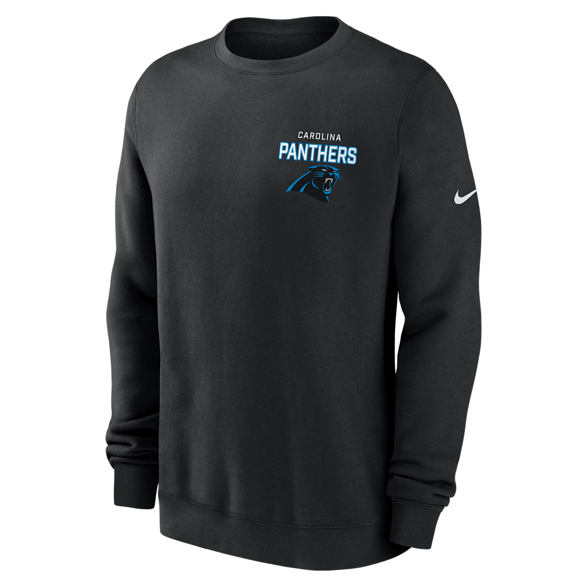 Carolina Panthers Draw Block Club Men's Nike NFL Pullover Crew