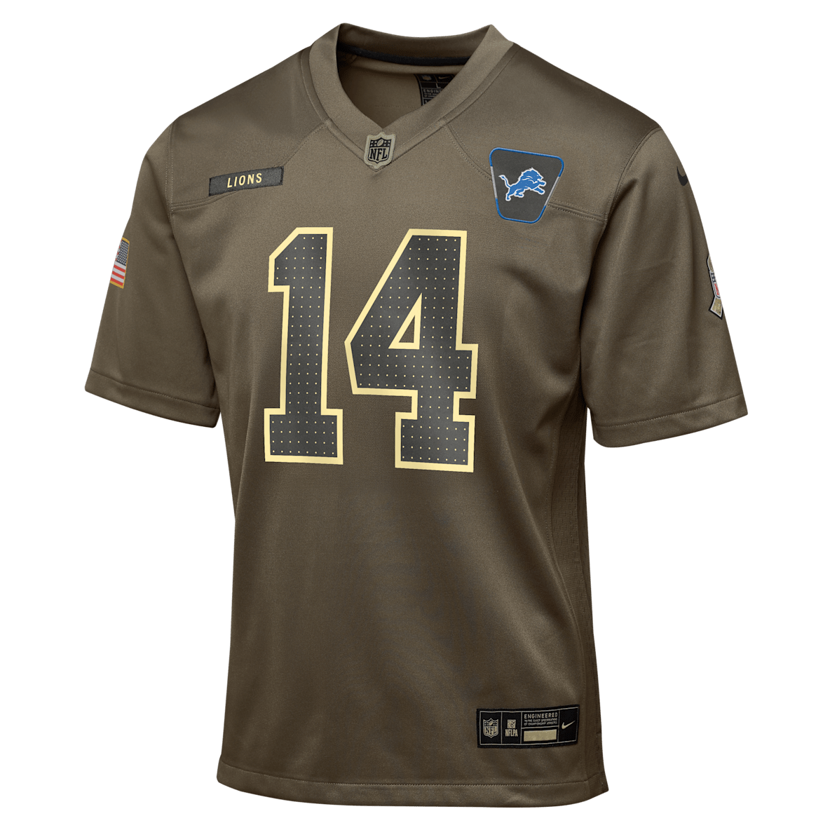 Amon-Ra St. Brown Detroit Lions Salute to Service Big Kids’ Nike NFL Game Jersey