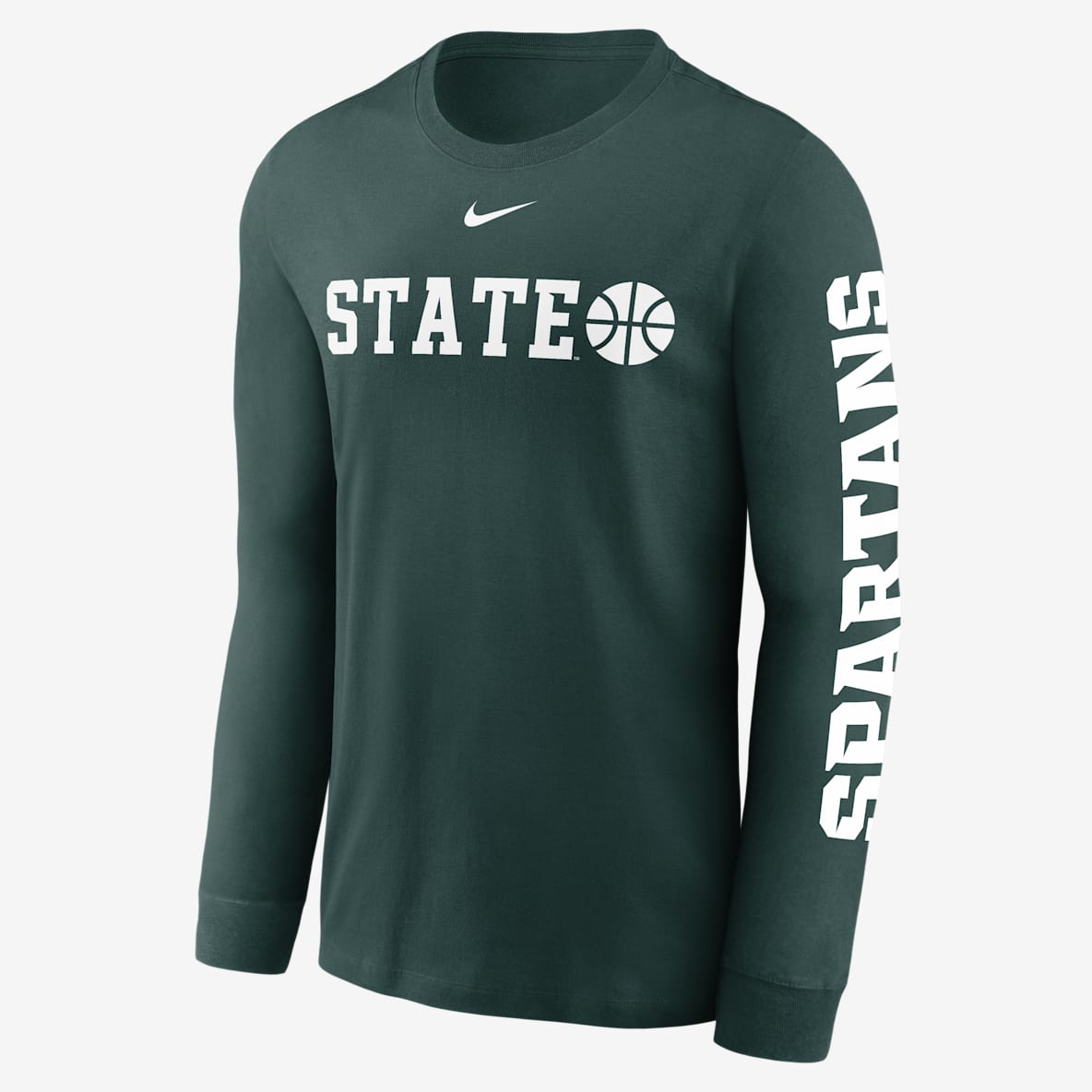 Michigan State Spartans Basketball Icon Michigan State Spartans Basketball Icon Playera de manga larga universitaria Nike para hombre