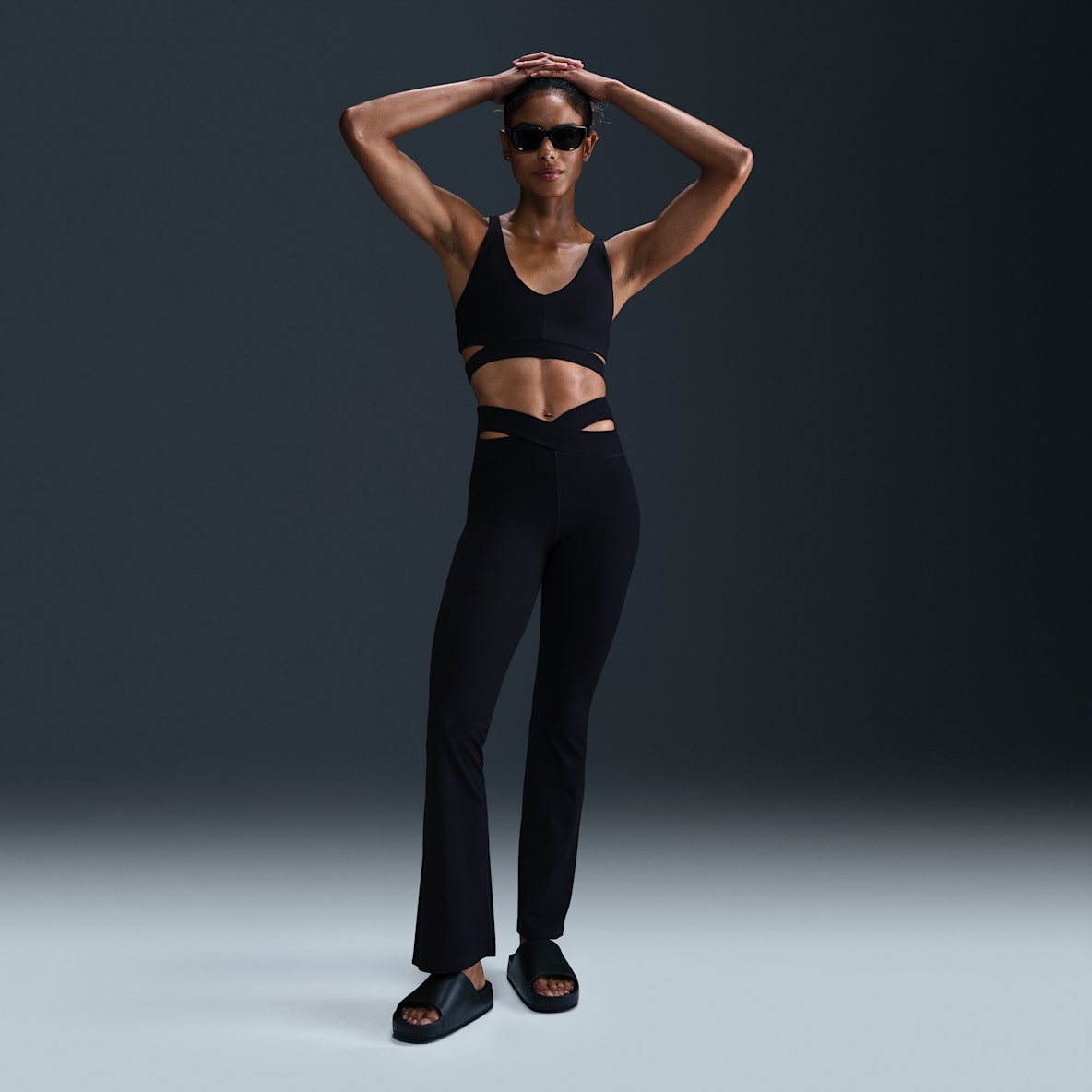Nike Zenvy Rib Nike Zenvy Rib Women's High-Waisted Flared Leggings