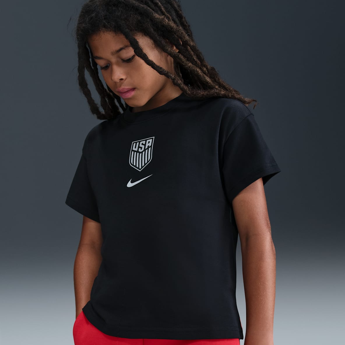 USMNT Premium Goalkeeper USMNT Premium Goalkeeper Big Kids' Nike Soccer T-Shirt