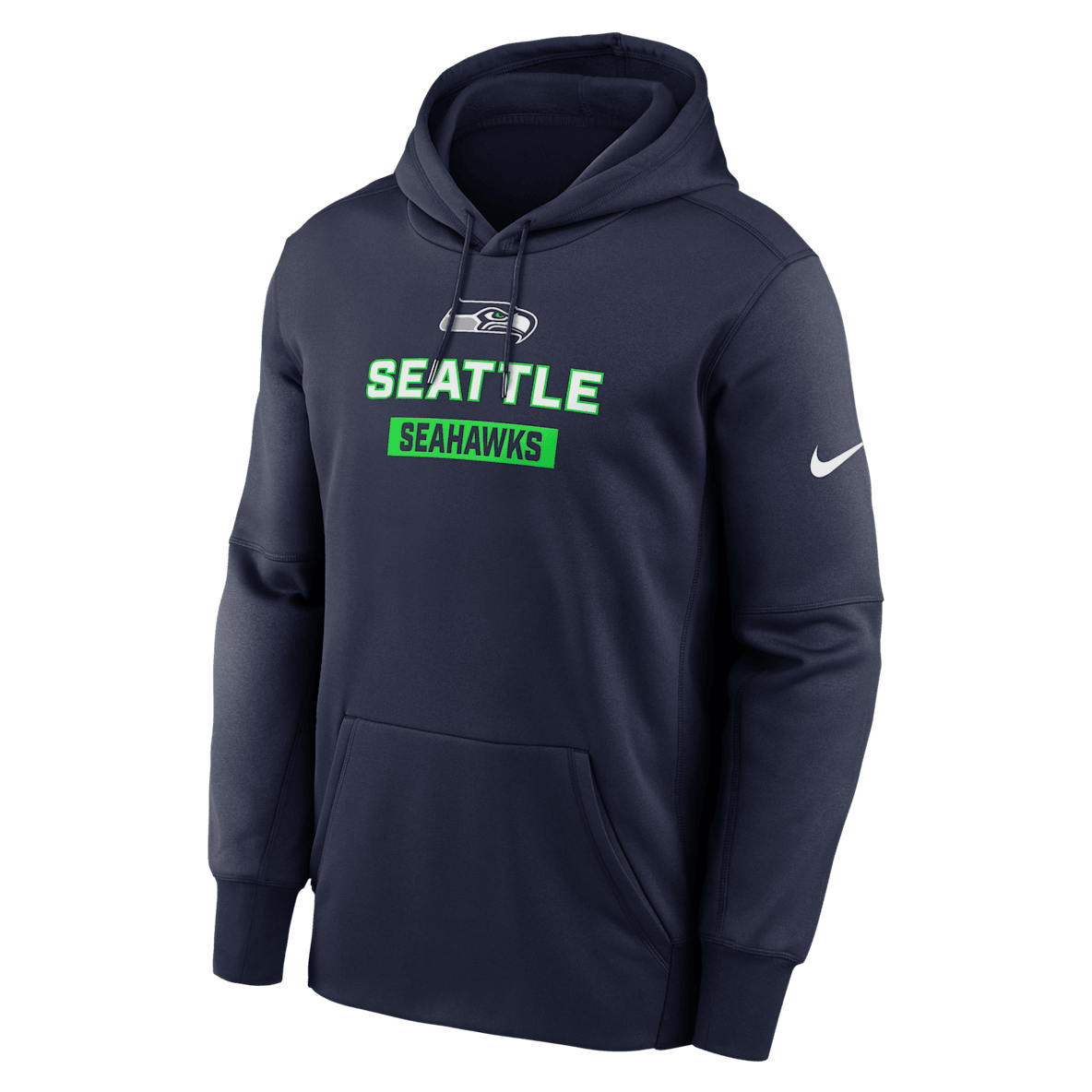 Seattle Seahawks Toss Sweep Seattle Seahawks Toss Sweep Men’s Nike Therma NFL Pullover Hoodie