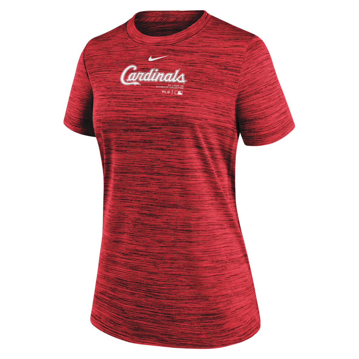 St. Louis Cardinals Authentic Collection Practice Velocity St. Louis Cardinals Authentic Collection Practice Velocity Playera Nike Dri-FIT de la MLB para mujer