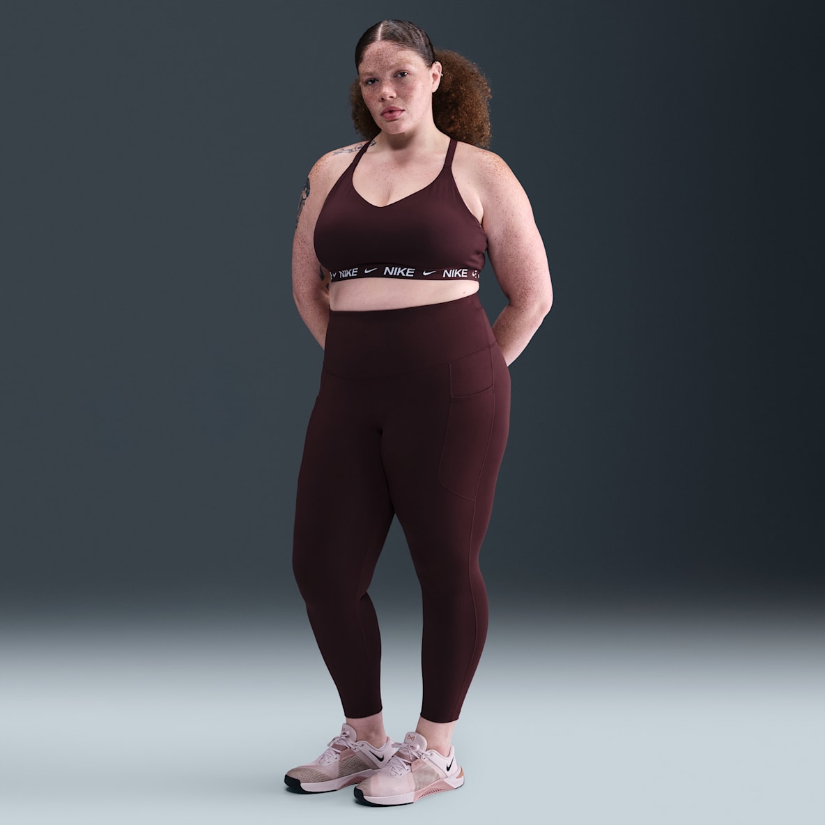 Nike One Nike One Women's High-Waisted 7/8 Leggings with Pockets (Plus Size)