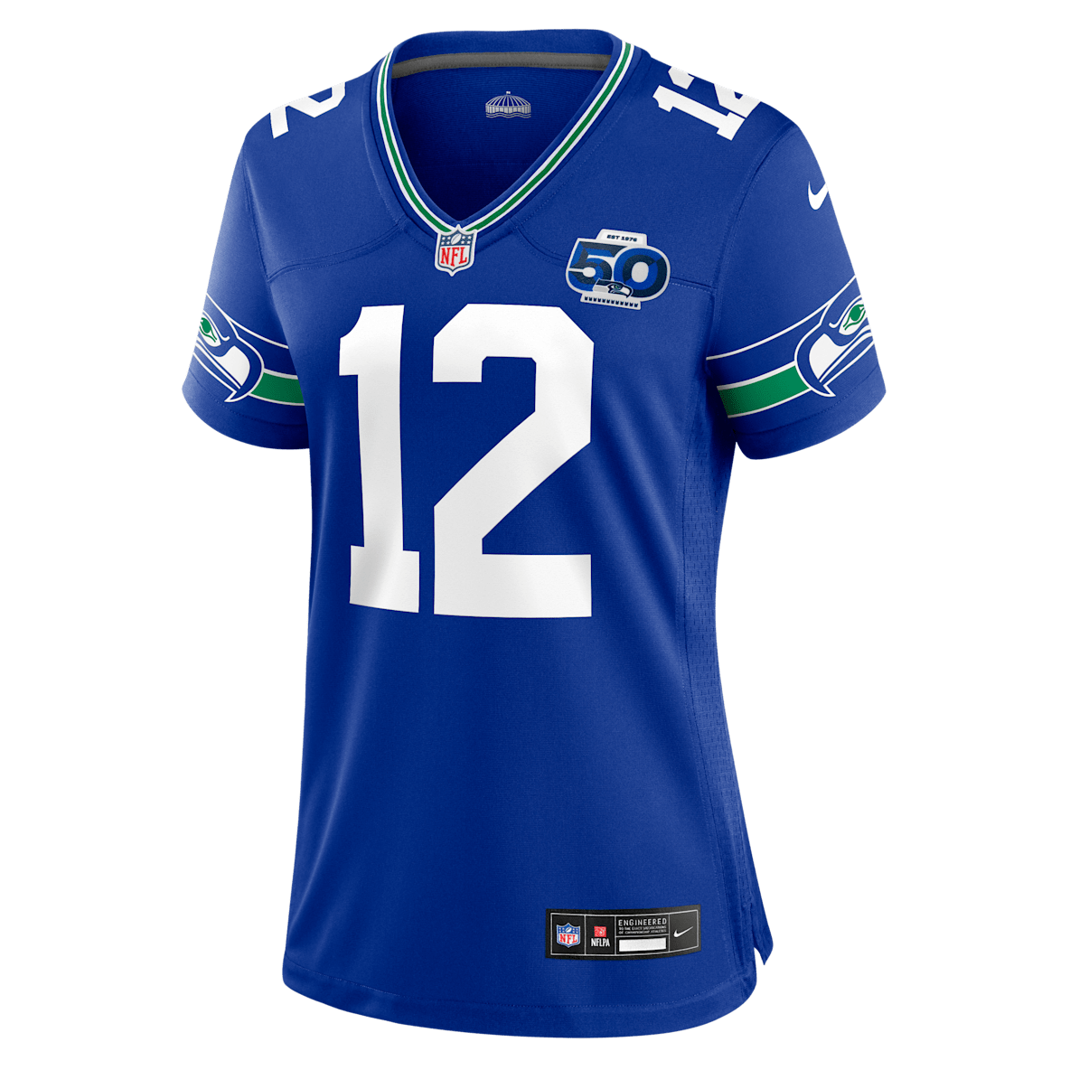 12s Seattle Seahawks 50th Anniversary 12s Seattle Seahawks 50th Anniversary Jersey Nike de la NFL Game para mujer