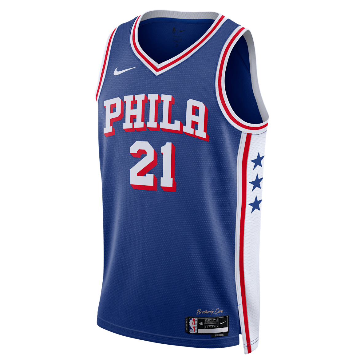 Joel Embiid Philadelphia 76ers Icon Edition Joel Embiid Philadelphia 76ers Icon Edition Jersey Nike Dri-FIT de la NBA Swingman para hombre