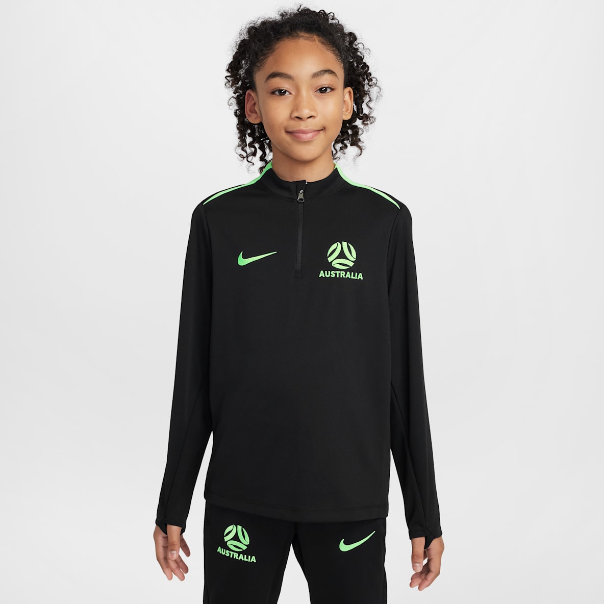 Austrálie Academy Pro Austrálie Academy Pro Pleteninové fotbalové tréninkové tričko Nike Dri-FIT pro větší děti