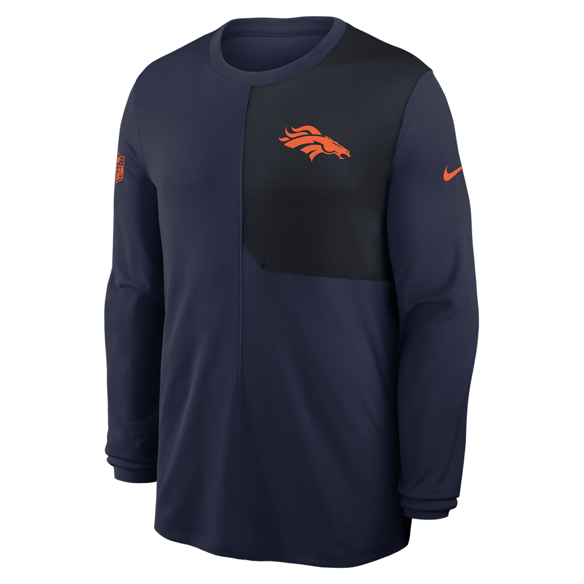 Denver Broncos Sideline Coach Denver Broncos Sideline Coach Men's Nike Dri-FIT NFL Long-Sleeve Top