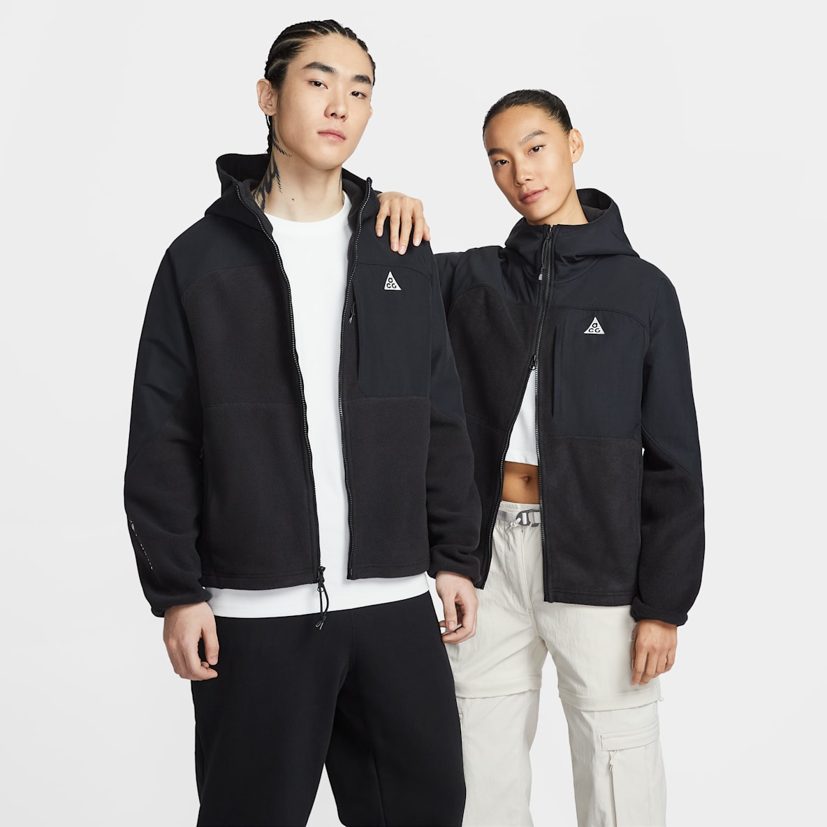 나이키 ACG '울프 트리' 플러스 풀집 후드 미드 레이어