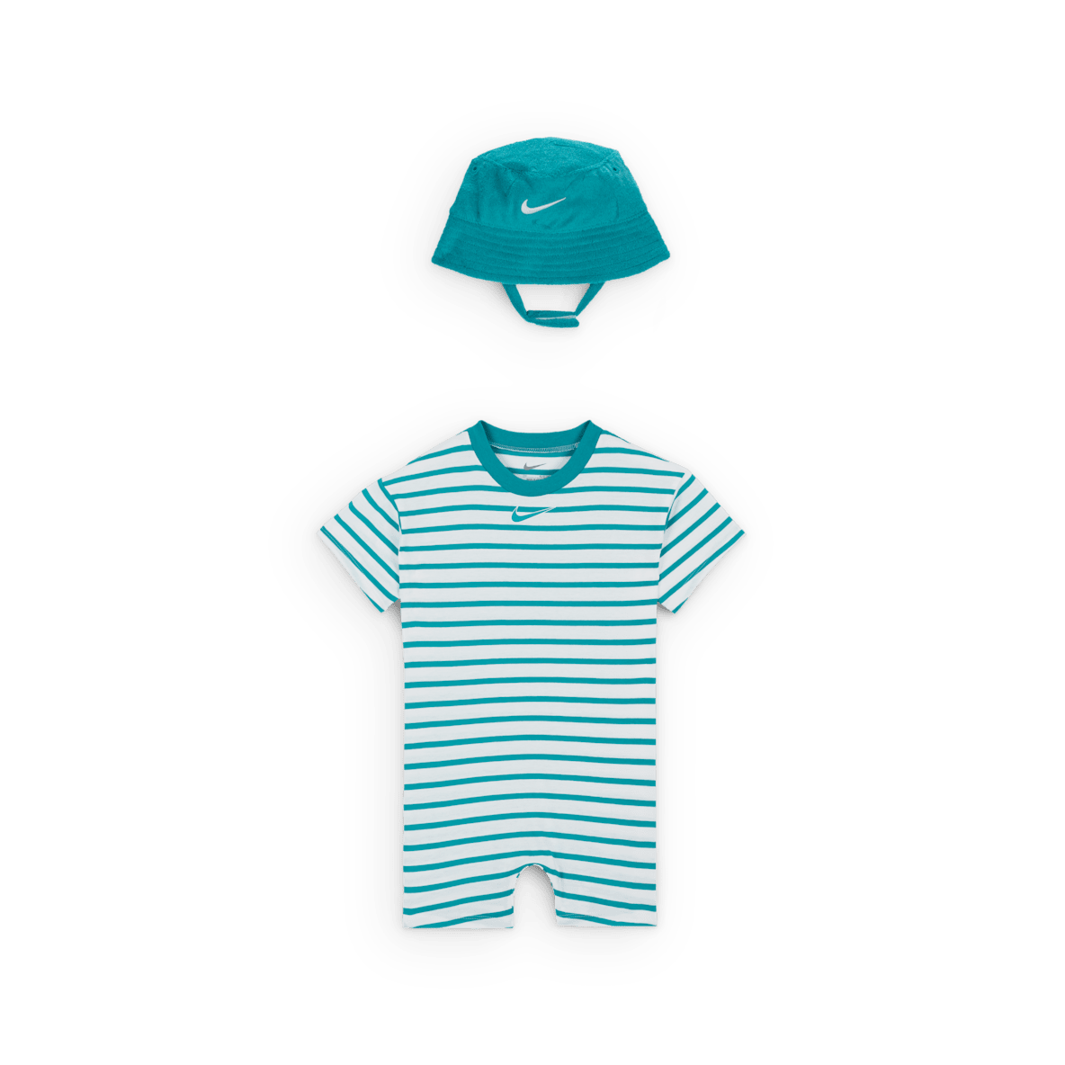 Nike Nike Baby (12-24M) Short Sleeve Romper with Bucket Hat
