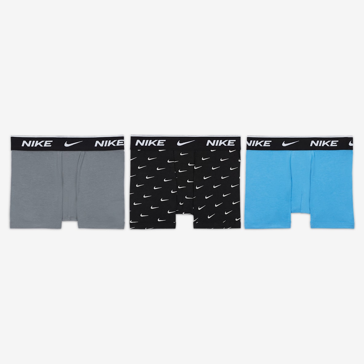 Nike Boxerkalsonger Everyday i bomull med tryck för ungdom (3-pack)