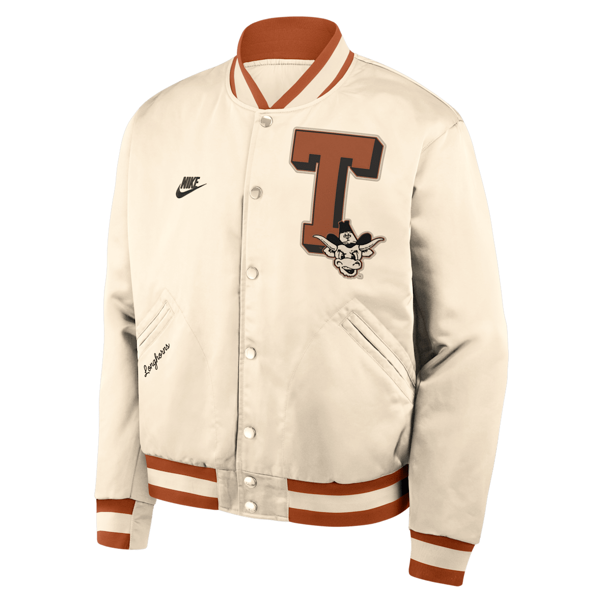 Texas Legacy Texas Legacy Men's Nike College Full-Snap Bomber Jacket