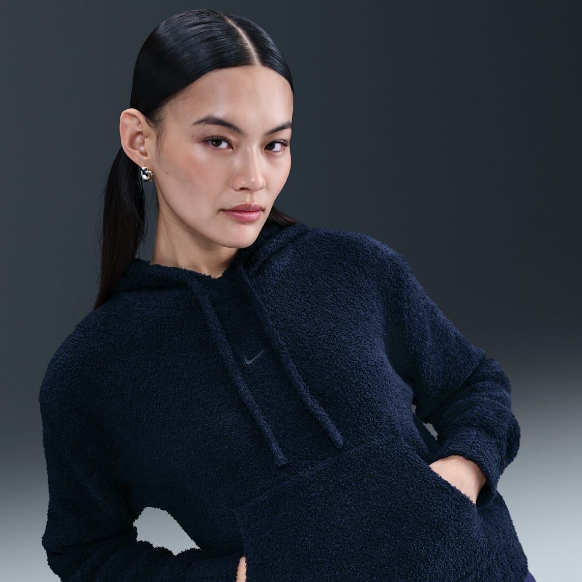 Nike Sportswear Phoenix Cozy Bouclé Nike Sportswear Phoenix Cozy Bouclé Women's Loose Knit Hoodie