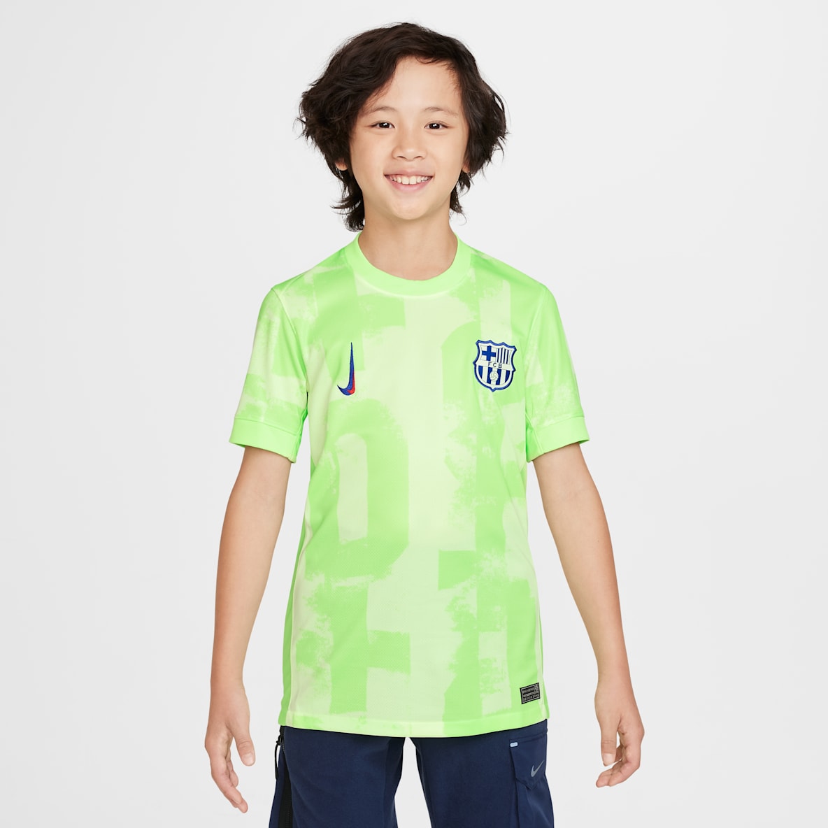 FC バルセロナ 2024/25 スタジアム サード FC バルセロナ 2024/25 スタジアム サード ジュニア ナイキ Dri-FIT サッカー レプリカ ユニフォーム
