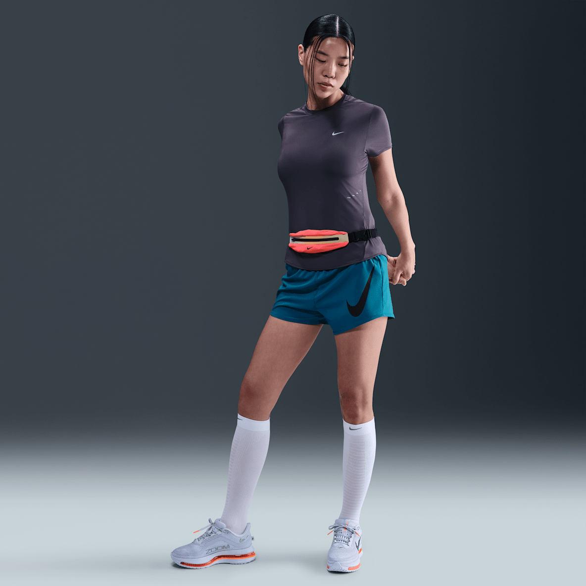 Nike One Swoosh Nike One Swoosh Women's Dri-FIT Mid-Rise Loose 7.5cm (approx.) Brief-Lined Running Shorts