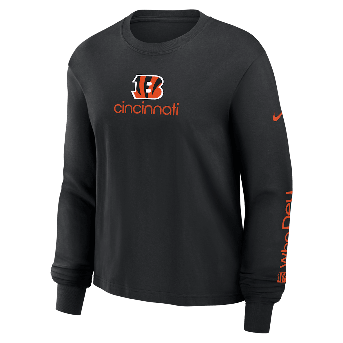 Cincinnati Bengals Boxy Cincinnati Bengals Boxy Women's Nike NFL Long-Sleeve T-Shirt