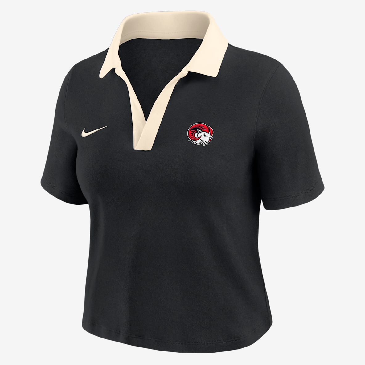 Nike College (Winston-Salem State University) Women's Short-Sleeve Polo Crop Top